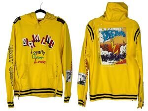 DREAMLAND Men’s Graphic Hoodie Nightmare Patched Embroidered Size L